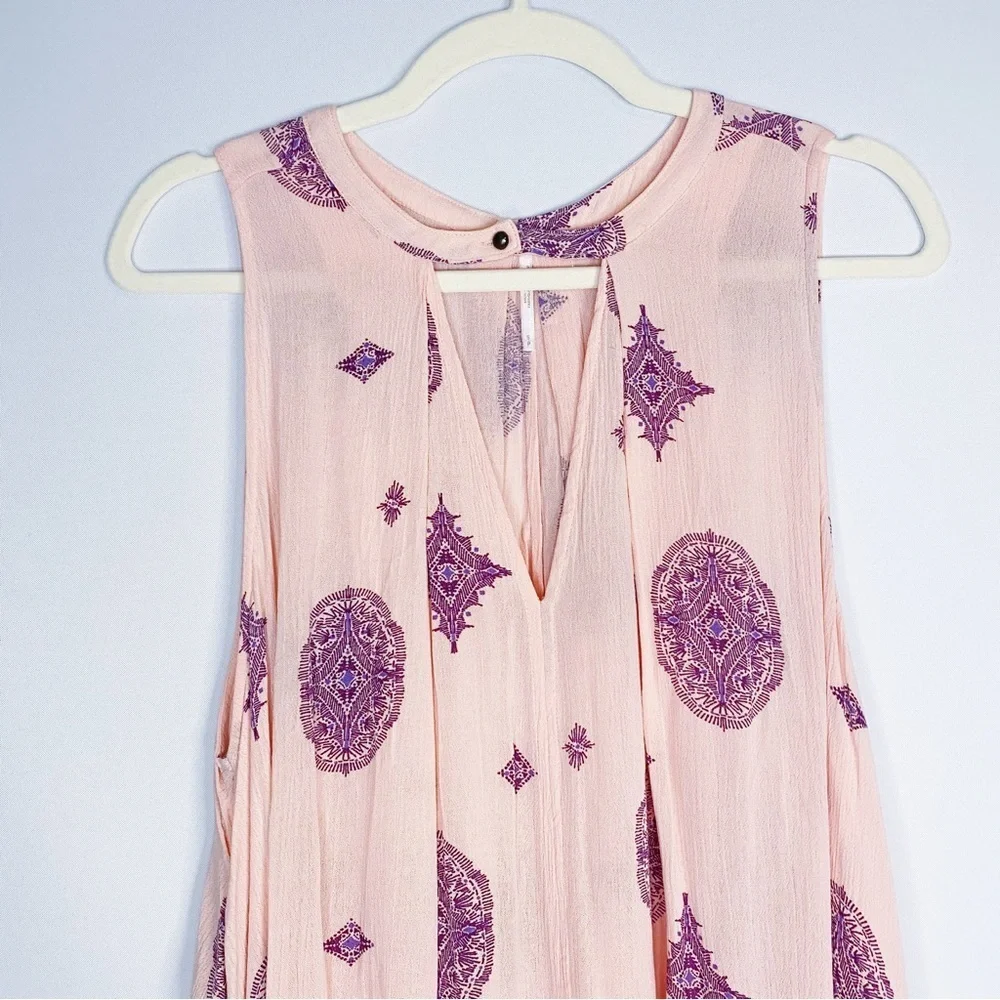 Free People - Blush Printed Tunic